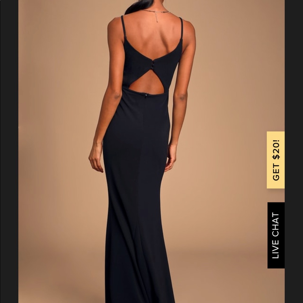 Lulus Moments of Bliss XS Black Maxi Dress